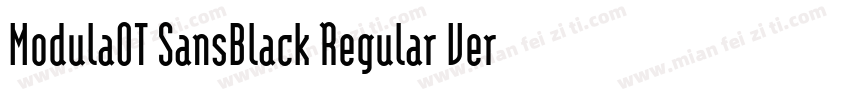 ModulaOT SansBlack Regular Version字体转换